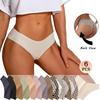 6Pcs Women Seamless Cheeky Bikini No Show Panties Ladies Invisible Breathable Briefs Soft Stretch Underwear