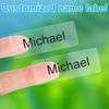 Transparent Waterproof Name Stickers For School-Custom Labelsmultilingual Text Kids Diy Crafts Sports Bottle Marking
