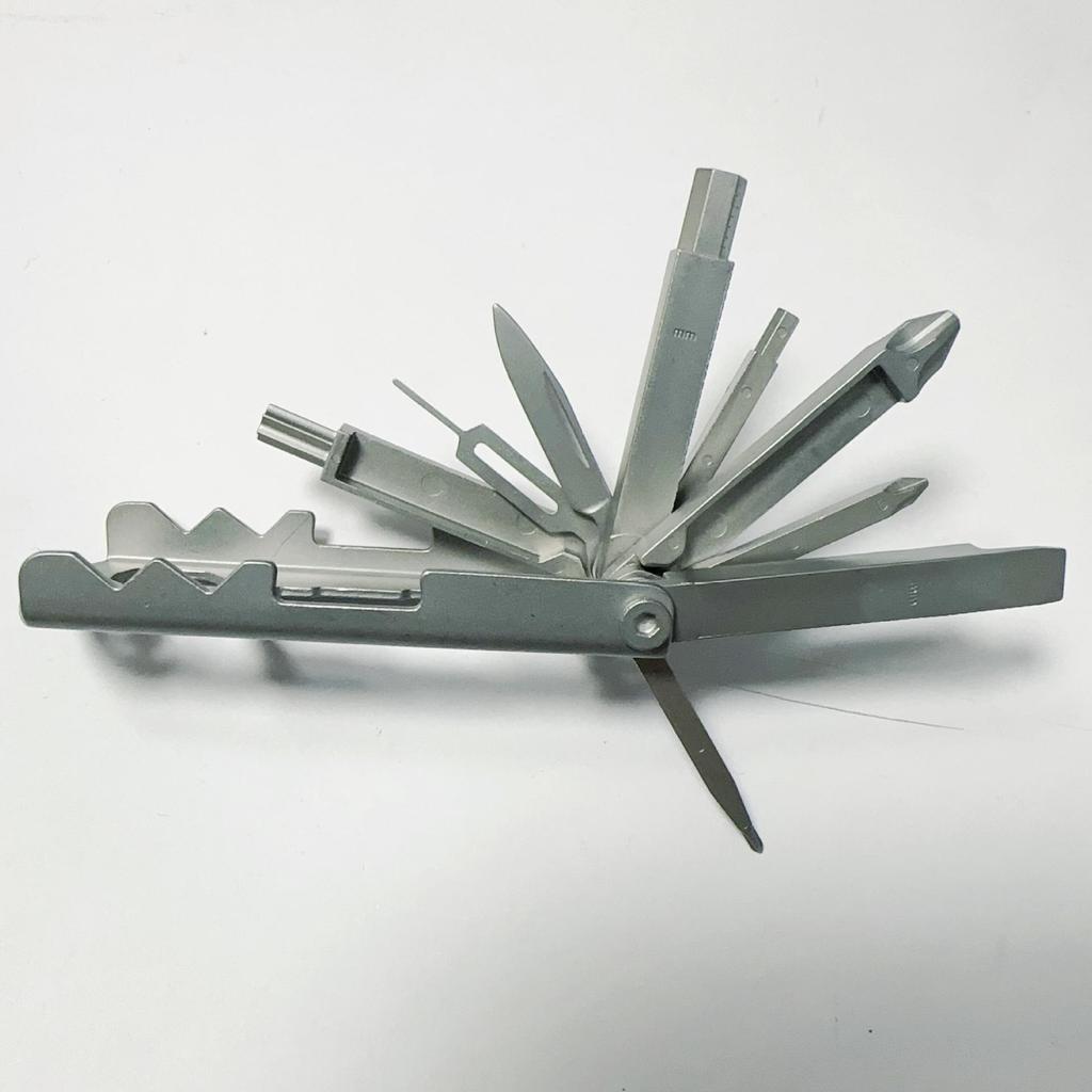 Portable 13-in-1 Multifunctional Stainless Steel Folding Screwdriver Tool for Outdoor Use