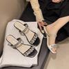 Crystal High-heeled Cool Slippers, High-end Outer Wear, Summer New Beautiful Skirt Women