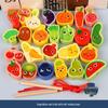 Wooden Bead Stringing Toy for Children's Educational Development