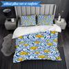 3PCS Leicester City F.C Printed Soft Bedding Set,Including 1pc Duvet Cover And 2pcs Pillowcases Perfect for Bedroom, Dormitory, Fan Gift