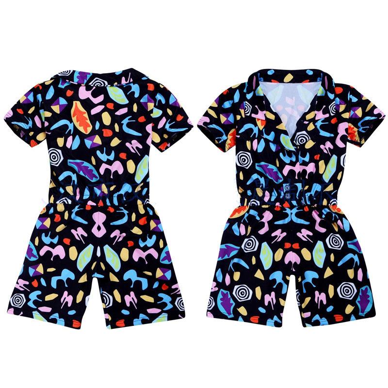 StrangeThings Season 3 Jumpsuit Party Short Sleeve Kids Christmas Cos