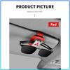 Auto Sun Visor Glasses Box Sunglasses Clip Card Ticket Holder Stand For Mitsubishi Lancer Lancer ASX Outlander 2 3 Pajero Mirage Exzos Pajero 4
