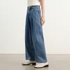 Women's Autumn High-Waisted Wide-Leg Denim Pants 2407142311A