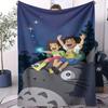 Foldable My Neighbor Totoro Small Cover Blanket All Season Soft Portable Comfortable For Bed Bedroom Dorm Sofa Lunch CampingGift