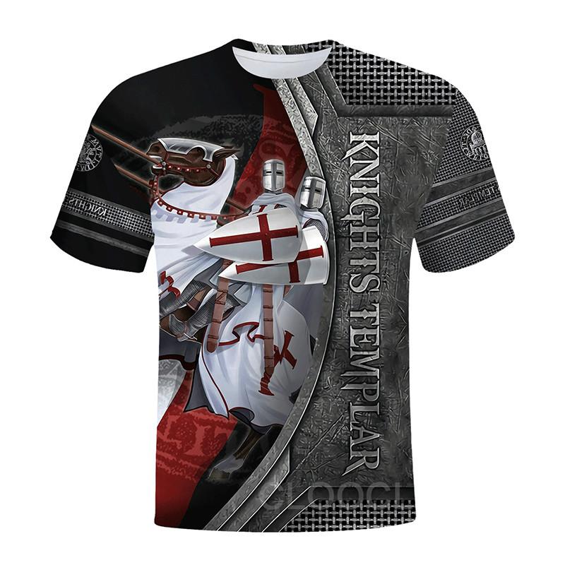 

Мужская футболка с принтом General Knight, повседневная уличная одежда, унисекс, большого размера