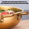 Stainless Steel Instant Noodle Pot Single Person Small Bottomed Pot Seafood Pot Ear Household Double Hotpot Dry Soup Gas Fl D1P0