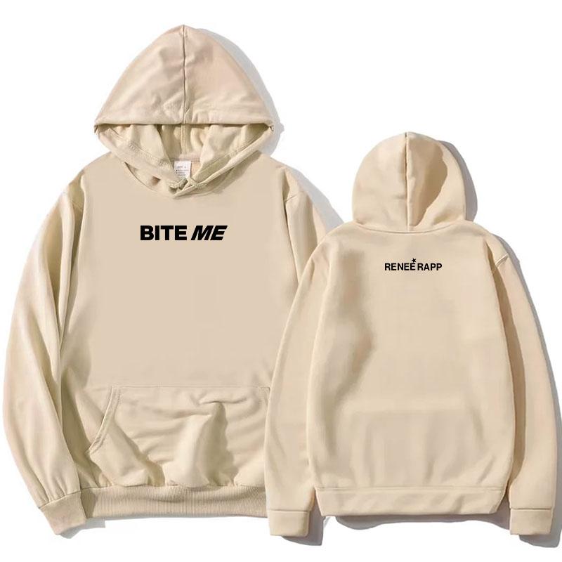 Reneé Rapp Bite Me Hoodies 2025 Album Grafische Print Sweatshirts Met Capuchon Lange Mouw Mode Pullovers Fleece Dames Hoodie Meisje