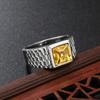 Multi Color Stone Rings for Men Women Hip Hop Punk High Quality Stainless Steel Ring Charm Party Jewelry Gift