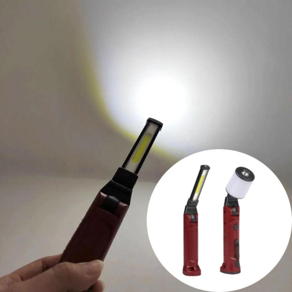 With Hanging Hook USB Rechargeable Work Light 180° Folding Folding Flashlight  Emergency Repair