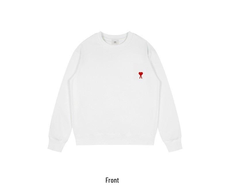 Autumn 2025 Men's Round Neck Printed Sweatshirt - Loose Casual Long Sleeve for Trendy Couples