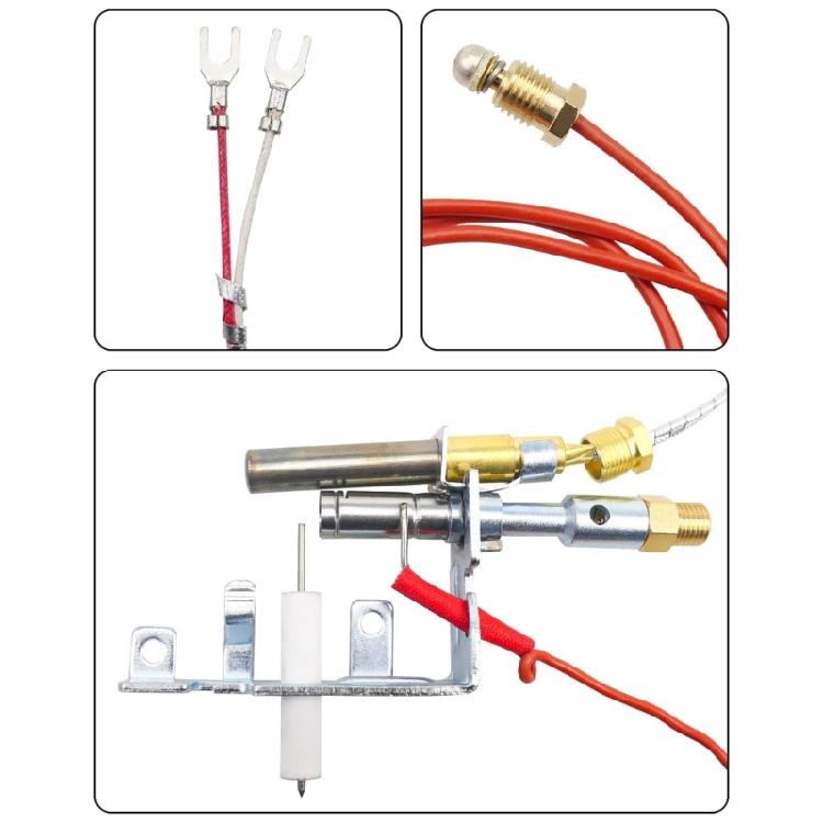 LPG Propane Gas Fryer Thermostat PilotsBurner Assembly for LPG8414 PP225 14D0477