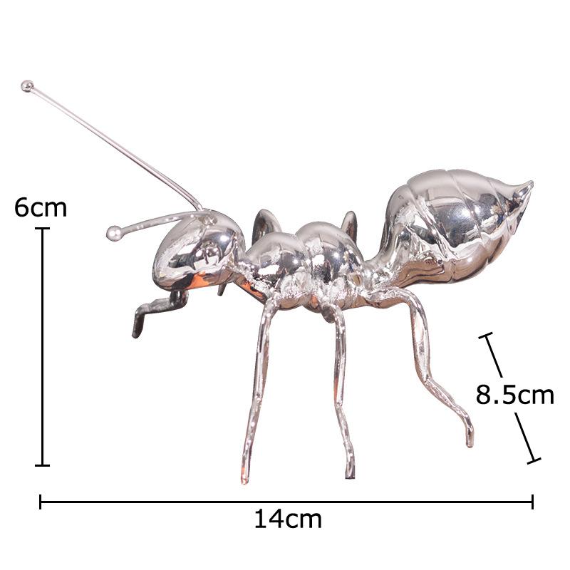 Abstract Art Metal Ants Statue Desk Decoration Crafts Ornaments Golden/silver Ants Artwork Sculpture Room Aesthetic Decor
