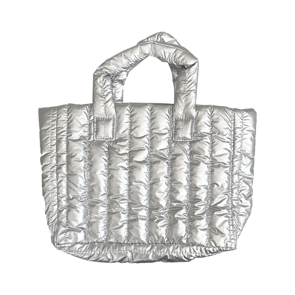Gisele Stepp-Tragetasche, Mini-Tote, Großes Fassungsvermögen, Leicht, Kleine Nylon-Handtasche für Damen, Perfekt für den Arbeitsweg, die Schule oder als Nebenhandtasche,