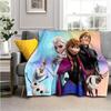 1pc Frozen Printing Flannel Blanket for All Season, Unisex Cartoon Blanket, Home Blankets, Lunch Rest Blanket