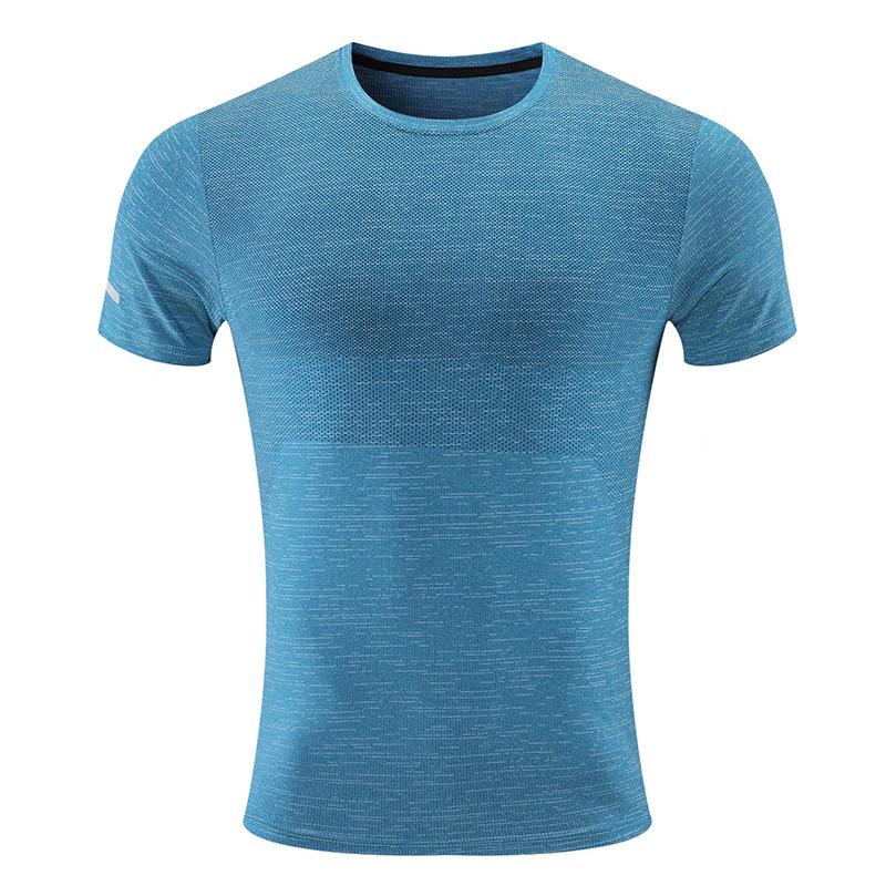 Men’s Quick-Dry Short Sleeve Athletic Top - 2024 Summer Fitness & Running Wear, European & American Style