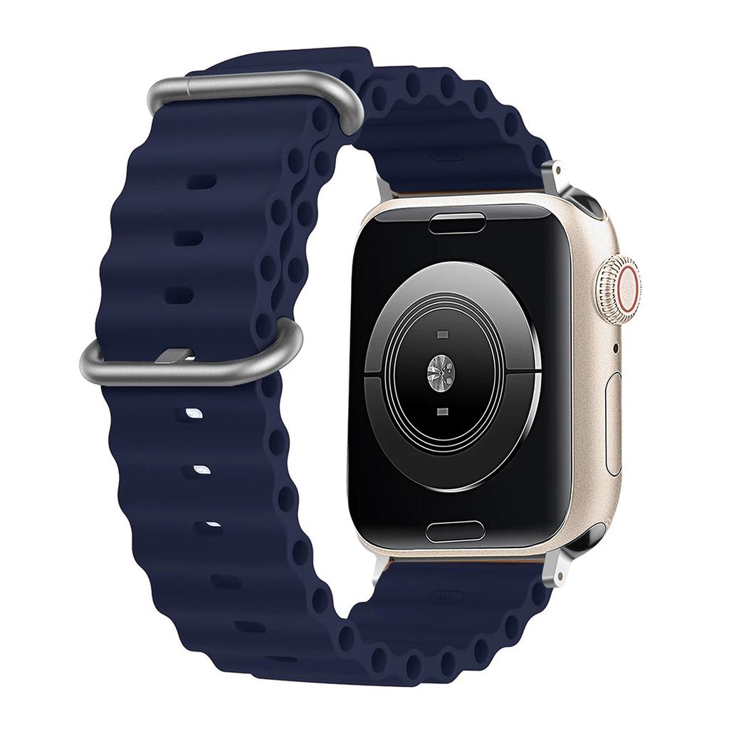 Silicone Ocean Strap for Apple Watch Band Ultra 3 49MM Series 11 10 SE3 Iwatch 42MM 46 44 45 38 40 41mm Correas 44MM 45mm Bands