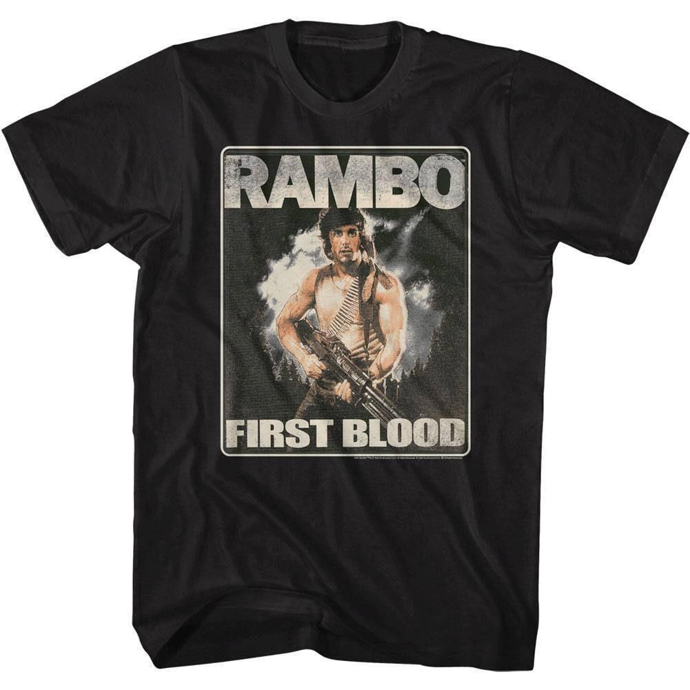 Rambo First Blood Movie Poster Men T Shirt XXL