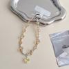 Premium sense water drop crystal love pendant mobile phone chain ins butterfly handmade beaded keychain bag pendant batch