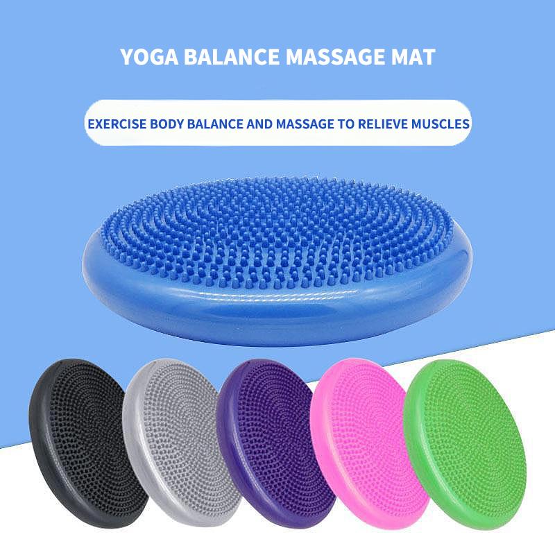 

Yoga Balls Balance Pad,Yoga Massage Cushion,Rehabilitation Training,Semi-Circular Massage Ball,Ankle Trainer рожевий