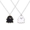 2pcs Cute Ghost Pendant Necklaces For Women Men Best Friend Lovely Ghost Pendant Couple Necklace Fashion Jewelry