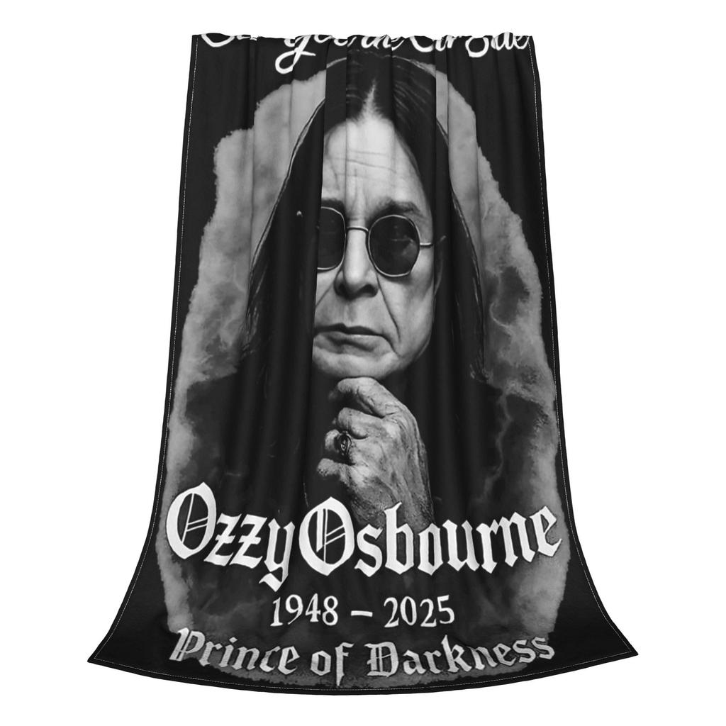 Metall-Legende Ozzy Osbourne Rip Decke Mehrere Größen Weich Flauschig Plüsch Überwurfdecken für Sofa Couch und Bett
