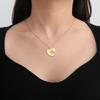 Cazador Cute Cat Kitten Paw Heart Pendant Necklace for Women Stainless Steel Gold Color Animal Necklace Birthday Gift Jewelry