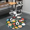 1 Stück Süße Tiere Stuhl Teppich für Büro, Innenbereich Rutschfester Waschbarer Teppich, Weiche Bequeme Matte Für Büroraum yy250930314