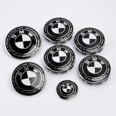 2025 Hot 7pcs 45mm 68mm 74mm 82mm Car Logo Front Hood Emblem Rear Boot Badge for BMW E28 E32 E43 E52 E53 E63 E64 E93 E94 E87 F10