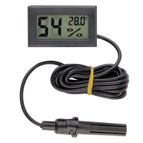 Mini cyfrowy miernik wilgotności termometr higrometr wskaźnik czujnika LCD temperatura lodówka monitorowanie akwarium wyświetlacz kryty
