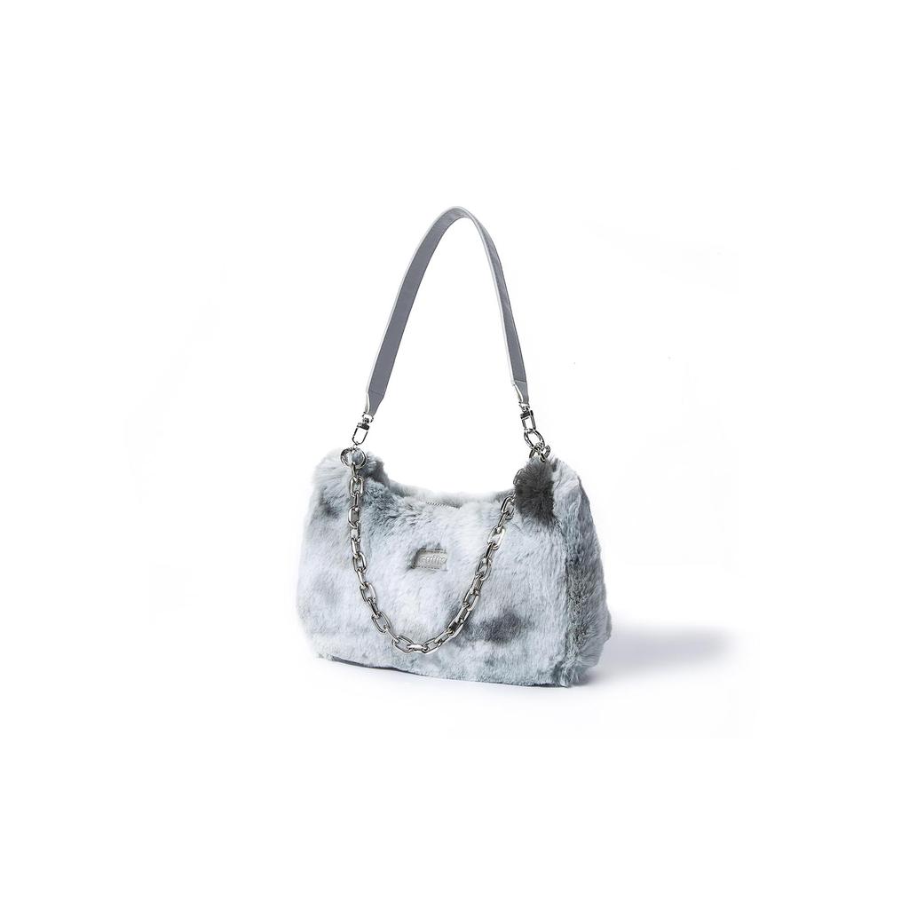 Guuka Plush Shoulder Bag Women's Gray R2271