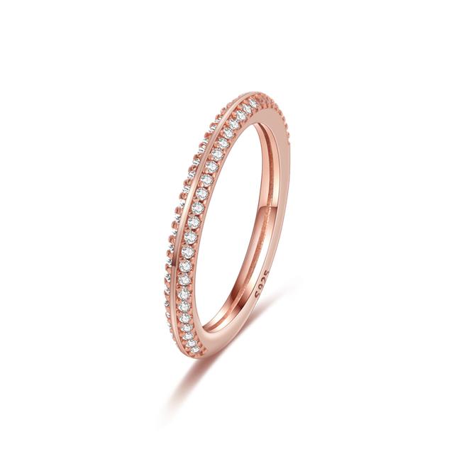 Cocktail Finger Ring Zircon Pave Purple Bridal Sets Setting Rings For Women Wedding Engagement Jewelry 