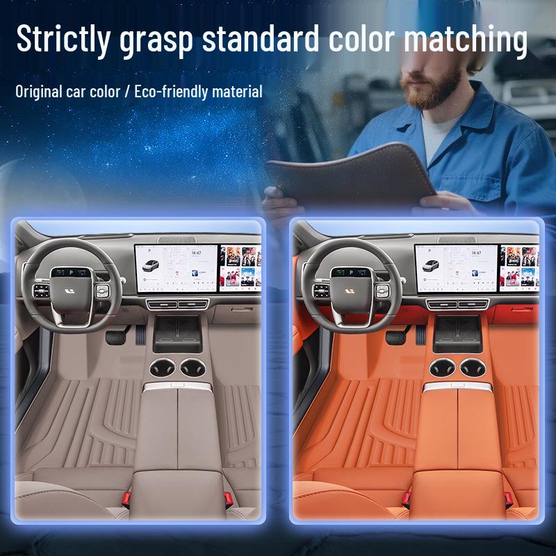 Ideal L6 Model Floor Mats - Waterproof, Dustproof, Double Layer, for Five-Seater Cars