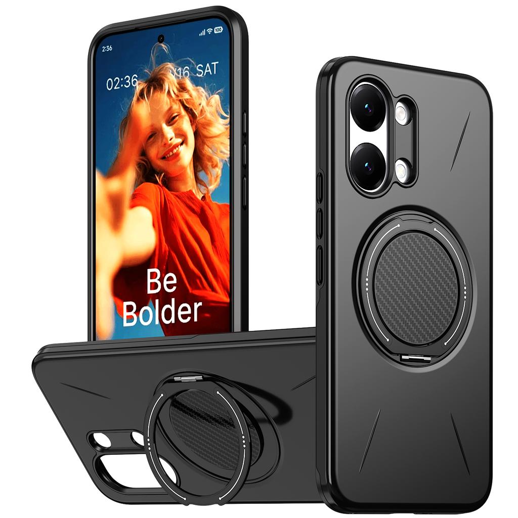 360° Rotate Ring Holder for Magsafe Magnetic Bracket Phone Case for Xiaomi Poco X7 X8 Pro Max M8 Pro Armor Shockproof Cover