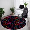 1pc Abstract Shapes Carpet, Round Non Slip Durable Large Size Office Carpet, Suitable for Office