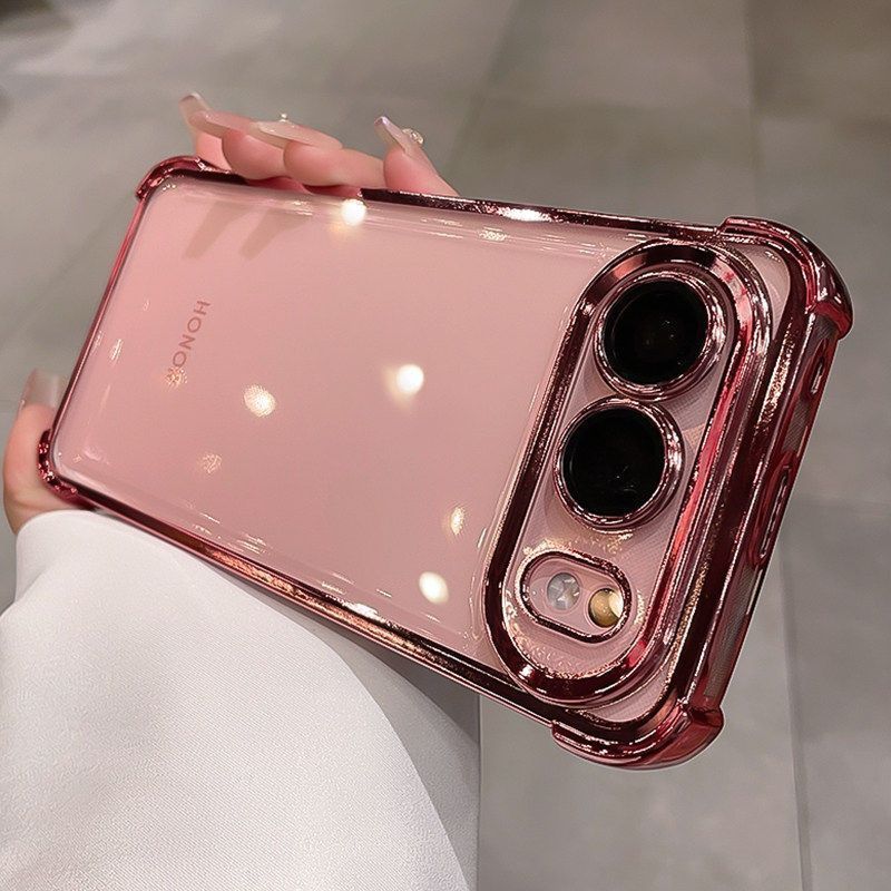 For Vivo X300 FE Case TPU Electroplated Transparent Soft Silicone Back Cover For Vivo X300 FE Camera Protection Shell Shockproof