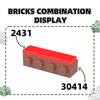 Non-Toxic 63Pcs/Lot 30414 Modified 1X4 With Studson Side Block Moc Color Accessories Compatible With Brick Diy Children Toy Assembly