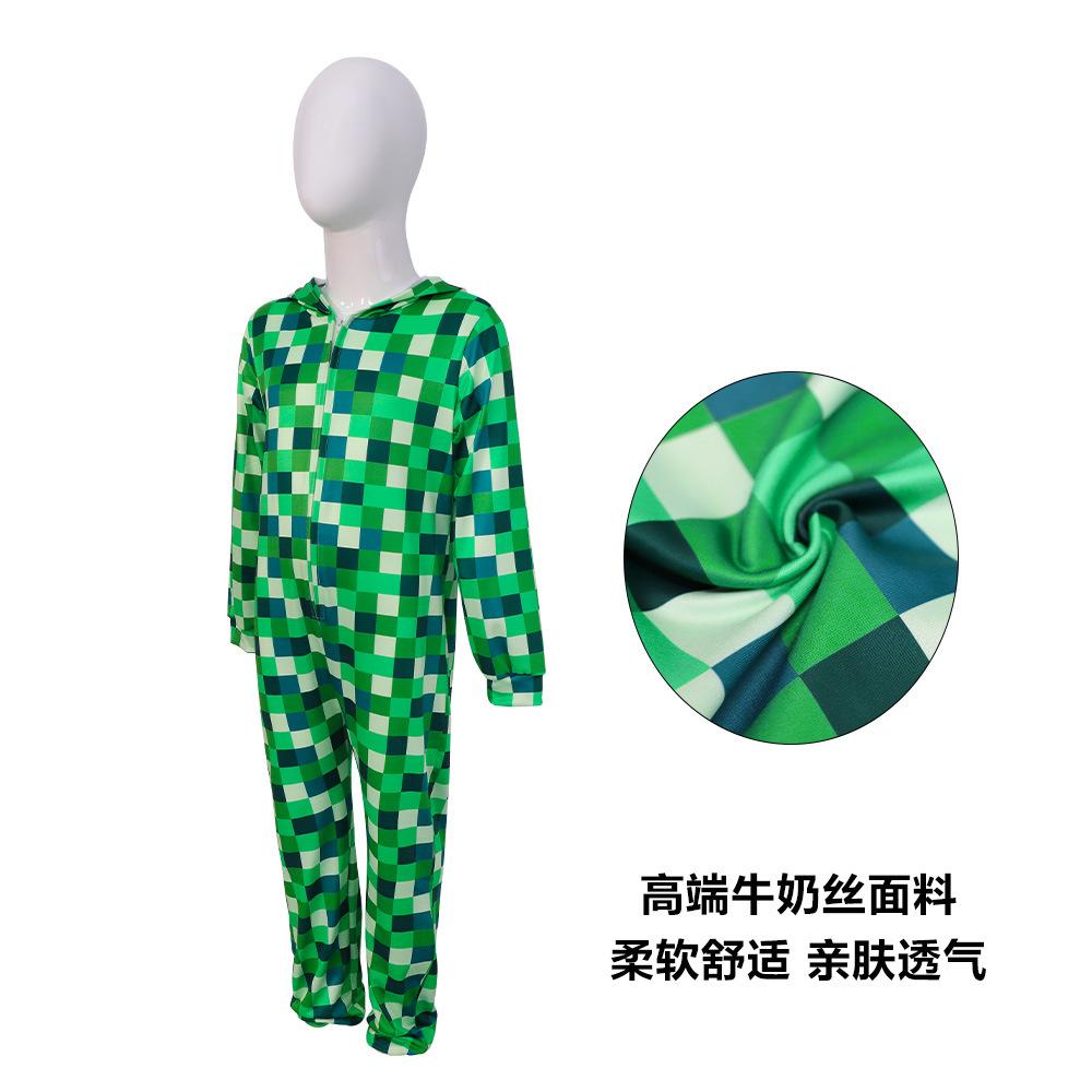 Cosplay costumes, Halloween costumes, my world Y square onesie cosplay real people with the same children's stage performance