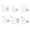 100Pcs Disposable Piping Bags with Tips Set Heavy Duty Non-Slip Pastry Bags for Icing Royal Icing Buttercream Baking Decoration Tools
