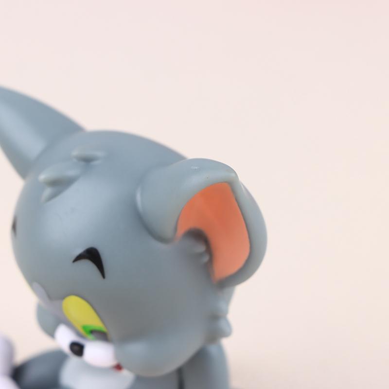 Anime Tom And Jerry Kawaii Blind Box Action Figure Cheese Style Model Kids Toy Christmas Gifts Tabletop Automotive Ornaments