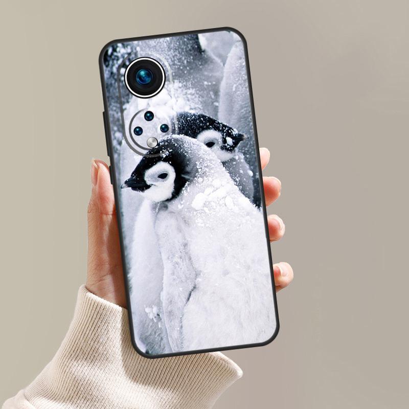 Penguin Snow Arctic Cute Animal Case For Honor Magic 5 6 7 8 Pro 200 400 Lite 50 70 90 Win RT X8c X8b X9a X9b X9c X9d Cover