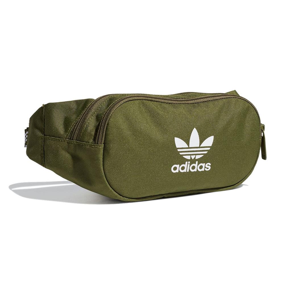 adidas Originals Essential Cbody Letter Logo Minimalist Trendy Sports Polyester Chest Bag Waist Bag Shoulder Bag Unisex Bags Green GN5443