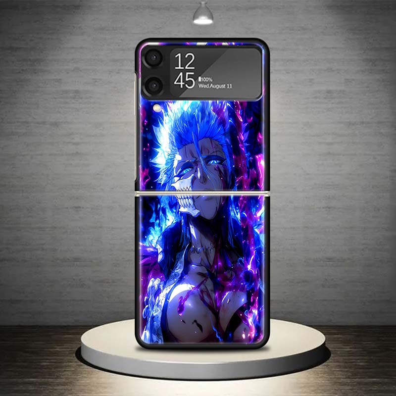 Grimmjow 6 Bleach Phone Case For Samsung Galaxy Z Flip 7 6 5 4 3 5G Shockproof Cover Z Flip7 Flip6 ZFlip5 Flip3 Flip4 Luxury She