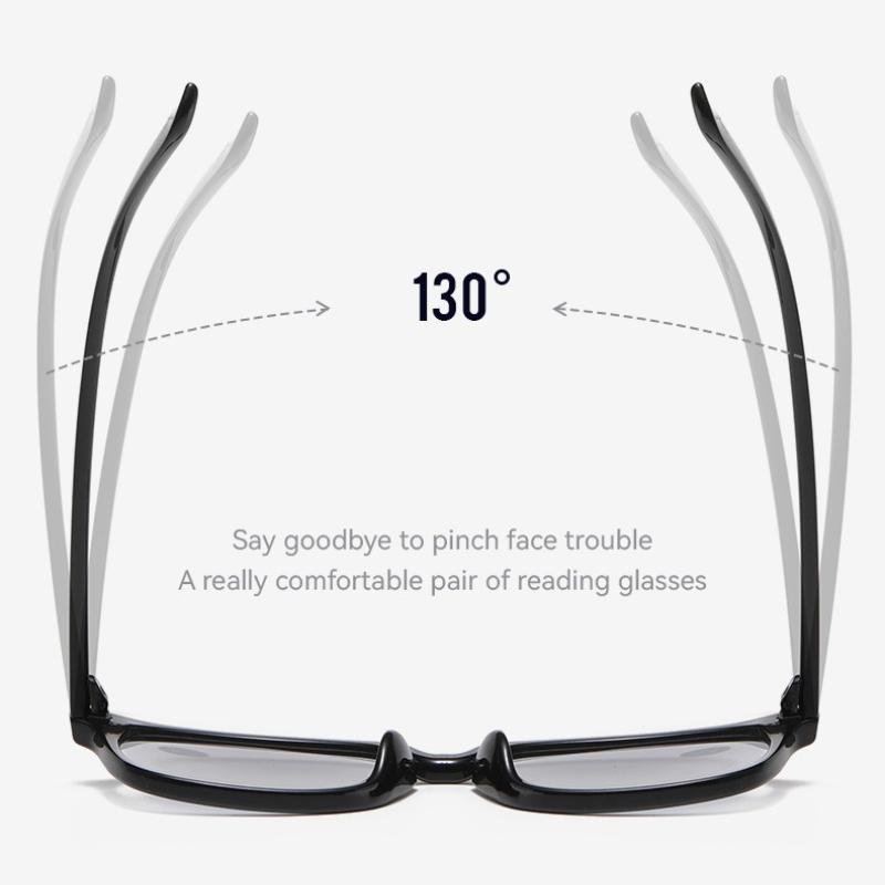 New Large-Frame Reading Sunglasses Unisex High-Definition Comfort Presbyopia Eyewear with Plus Diopters 0 To +4.0