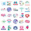 50 Nurse Doctor Graffiti Stickers Love Cross Thermometer Stethoscope Element Decorative Stickers