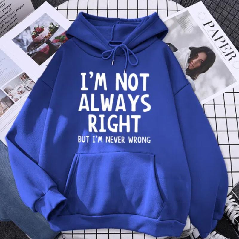 Women's Hoodie Cool Interesting Letters Printed Tops Female Fashion Oversized Hoodies Woman Round Neck Casual Hoodies Clothes