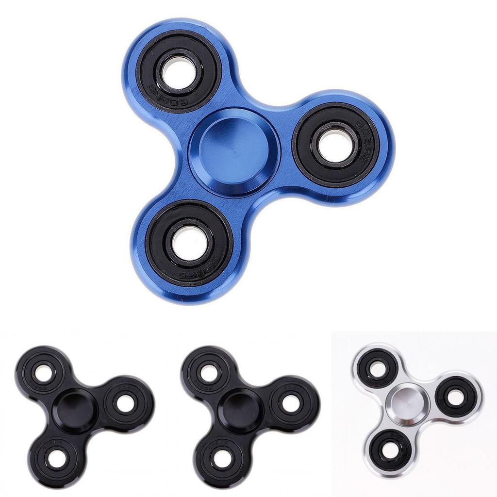 Premium Aluminum Alloy Tri-spinner Silent Bearing Metal Fidget Toy Stress Relief