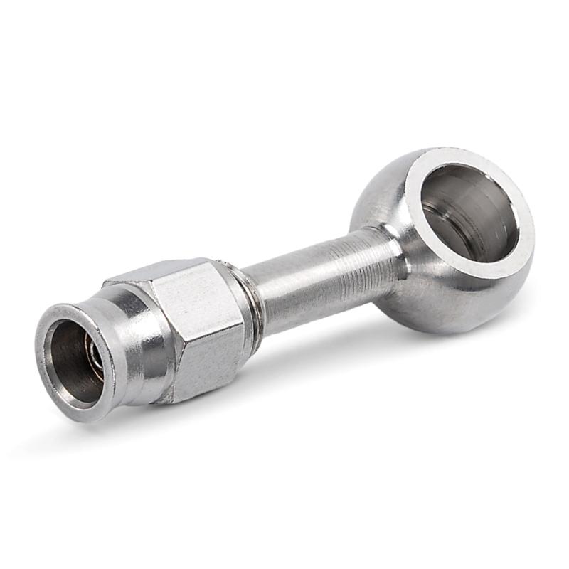 AN3 Standard Brake Line Quick Link Fitting Strong Aluminum Stress Brake Hose Fitting for Enhanced Motorcycle Safety