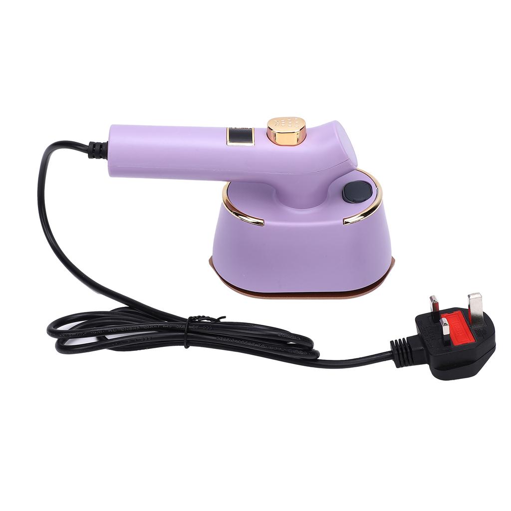 Portable Handheld Garment   Electric Iron Home Travel Lightweight Clothes Powerful Wrinkle Remover with 120ml Water   Type C Purple